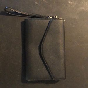 Black wristlet wallet